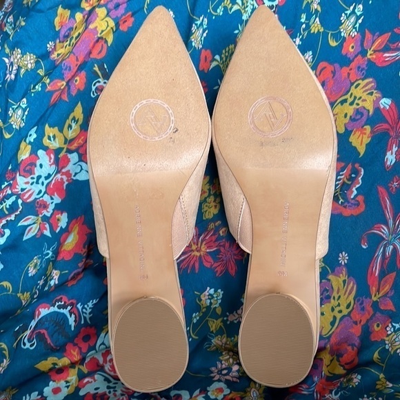 Brand New Adrienne Vittadini Glorie Slip On Wooden Heeled Mules Clogs - Picture 12 of 14